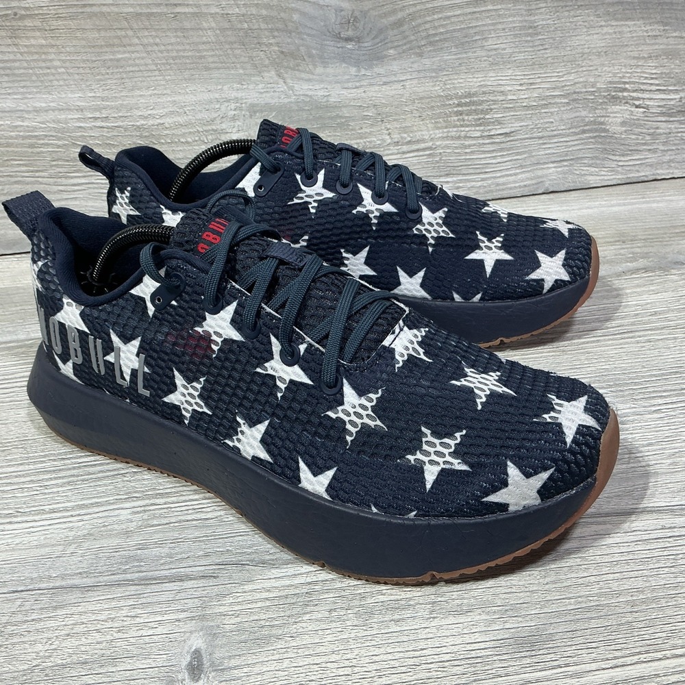 NoBull Outwork Men's Stars Flag Blue Gum Sole Athletic Trainers Shoes Size 10.5